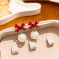 Cute Bear Sterling Silver Needle Stud Earrings, Asymmetric Cartoon Heart Girl Jewelry view 3