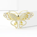 Alloy Zircon Butterfly Brooch Pin For Shirts And Blouses view 3