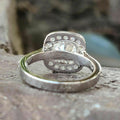 Classic Women Wedding Ring Copper White Gold Plated Zircon Finger Ring For Bridal Jewelry view 4