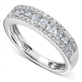 Unisex Brass Full Pave Zircon Ring For Couples, Cross Border Fashion Finger Jewelry view 2