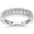 Unisex Brass Full Pave Zircon Ring For Couples, Cross Border Fashion Finger Jewelry view 1