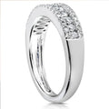 Unisex Brass Full Pave Zircon Ring For Couples, Cross Border Fashion Finger Jewelry view 3