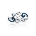 European American Ethnic Hollow Carved Floral Heart Vintage Ring, Fashion Jewelry view 2