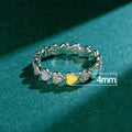 Trendy Colorful Heart Enamel Resin Ring For Women Niche Luxury Heart Shape Index Finger Jewelry view 5