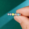 Trendy Colorful Heart Enamel Resin Ring For Women Niche Luxury Heart Shape Index Finger Jewelry view 4