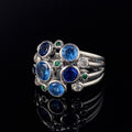 Elegant Hollow Round Zircon Ring For Women, European Style Copper Engagement Jewelry view 2
