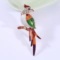 Metal Alloy Enamel Parrot Brooch Pin For Versatile Apparel Decoration view 6