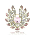 Alloy Rhinestone Flower Brooch For Elegant Women's Suit Accessories view 5
