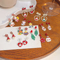 Ethnic Style Christmas Cartoon Creative Silver Needle Stud Earrings For Women view 2