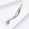 Copper Zircon Wing Brooch Pin For Unisex Clothing Decoration view 4