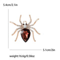 Alloy Rhinestone Spider Brooch Pin For Halloween Apparel Decoration view 8