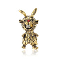 Alloy Cute Rabbit Brooch For Creative Suit Cardigan Decoration view 5