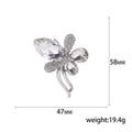 Alloy Crystal Bow Brooch Pin For Elegant Womens Fashion Apparel view 5