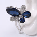 Alloy Crystal Bow Brooch Pin For Elegant Womens Fashion Apparel view 6