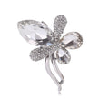 Alloy Crystal Bow Brooch Pin For Elegant Womens Fashion Apparel view 1