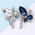 Alloy Crystal Bow Brooch Pin For Elegant Womens Fashion Apparel view 3