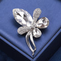 Alloy Crystal Bow Brooch Pin For Elegant Womens Fashion Apparel view 4
