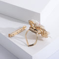 Alloy Camellia Brooch Pin And Scarf Clip For Clothing Decoration view 3