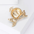 Alloy Enamel Pomegranate Brooch Pin For Coats And Apparel view 3