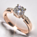 Classic Four Prong Eight Hearts Eight Arrows Zircon Ring For Proposal And Engagement Jewelry view 3