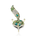 Alloy Rhinestone Fox Brooch For Suits Coats And Lapels view 1
