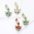 Alloy Rhinestone Fox Brooch For Suits Coats And Lapels view 2