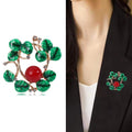 Alloy Plant Wreath Brooch Pin For Fashion Garment Decoration view 2