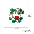 Alloy Plant Wreath Brooch Pin For Fashion Garment Decoration view 5