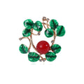 Alloy Plant Wreath Brooch Pin For Fashion Garment Decoration view 4