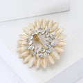 Alloy Rhinestone Wreath Brooch For Women's Suits And Sweaters view 3