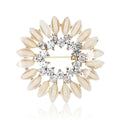 Alloy Rhinestone Wreath Brooch For Women's Suits And Sweaters view 5