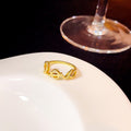 Creative Cartoon Open Ring With Rabbit Love Elephant Butterfly And Snake Themes, Adjustable Jewelry view 3