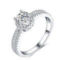 Creative Round Bezel Zircon Women's Ring For Celebration Party Event Hand Jewelry view 3