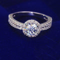 Creative Round Bezel Zircon Women's Ring For Celebration Party Event Hand Jewelry view 4