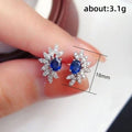 Mini Petal Marquise Stud Earrings For Women, Fresh Sweet Floral Ear Jewelry view 5
