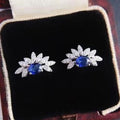 Mini Petal Marquise Stud Earrings For Women, Fresh Sweet Floral Ear Jewelry view 3