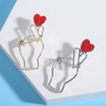Alloy Heart Hand Gesture Brooch Pin For Sweet Fashion Accessories view 3