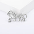 Alloy Hollow Tiger Brooch Pin For Trendy Mens Apparel view 4