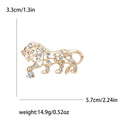 Alloy Hollow Tiger Brooch Pin For Trendy Mens Apparel view 5