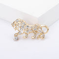 Alloy Hollow Tiger Brooch Pin For Trendy Mens Apparel view 3