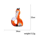 Alloy Enamel Fox Brooch Pin For Suit And Clothing Decoration view 5