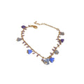 Korean Style Floral Faux Crystal Metal Collarbone Necklace Sweet Fresh Design view 5