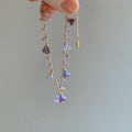 Korean Style Floral Faux Crystal Metal Collarbone Necklace Sweet Fresh Design view 2