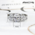 Light Luxury Oval Zircon Couple Ring For Women, Minimalist Simple Index Finger Jewelry view 5