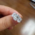Light Luxury Oval Zircon Couple Ring For Women, Minimalist Simple Index Finger Jewelry view 4