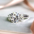 Light Luxury Oval Zircon Couple Ring For Women, Minimalist Simple Index Finger Jewelry view 2