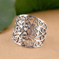Creative Vintage Auspicious Cloud Ring For Women, Simple Ethnic Hollow Pattern Index Finger Jewelry view 1