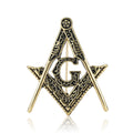 Alloy Masonic Letter Brooch Pin For Men Suit Coat Decoration view 5