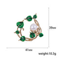 Metal Alloy Floral Wreath Brooch Pin For Versatile Garment Accessories view 5