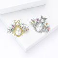 Metal Alloy Pearl Rhinestone Bee Brooch Pin For Collar Fastening view 2